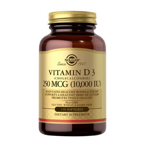 Solgar, Vitamin D3 Cholecalciferol, 250 Mcg, 120 Softgels