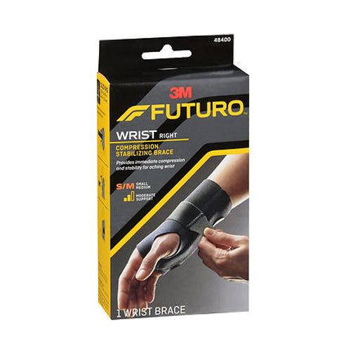 Futuro, Compression Stabilizing Wrist Brace Right Moderate Small Medium, 1 Each