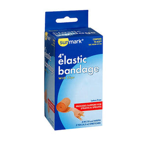 Sunmark, Elastic Bandage With Clips 4 Inch, 1 Each