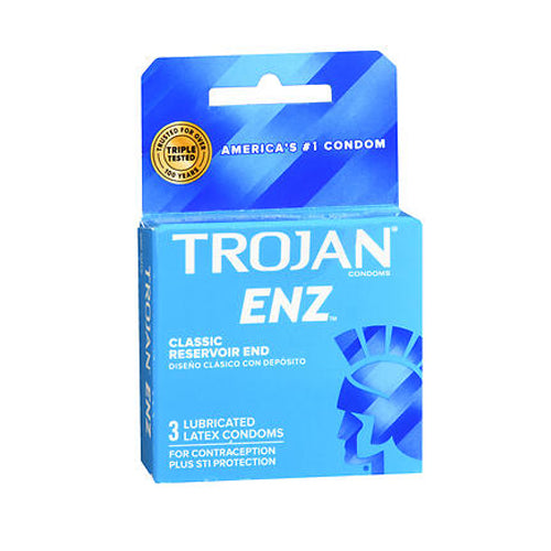 Trojan, Enz Lubricated Latex Condoms, 3 Each