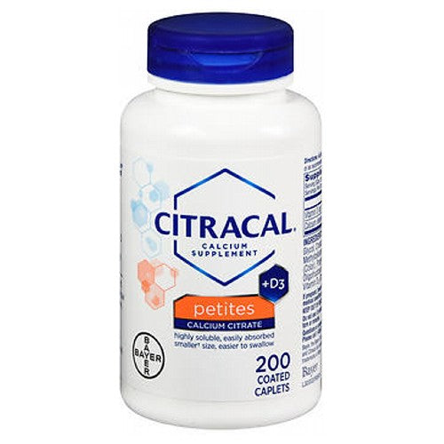 Citracal, Petites Calcium Plus D3 Coated Caplets, 200 Tabs