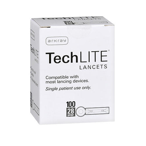 ArkRay, Techlite Lancets 28 Gauge, 28G, 100 Count