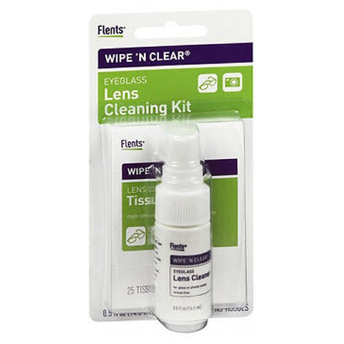Flents, Wipe 'N Clear Eyeglass Lens Cleaning Kit, 1 each