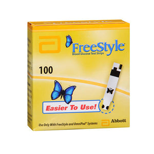 Freestyle, Blood Glucose Test Strips, 100 each