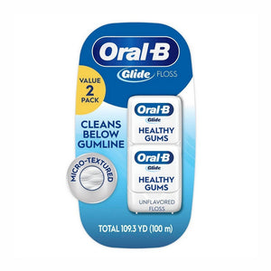 Oral-B, Glide Floss Healthy Gums Unflavored, 109.2 YD
