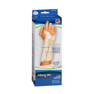 Sport Aid, Deluxe Wrist Brace Left Medium, 1 Each