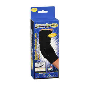 Sport Aid, Elbow Tennis Sleeve Therma-Dry S-A Gold Large, 1 Each