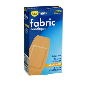 Sunmark, Fabric Bandages All One Size Extra Large, 10 Count