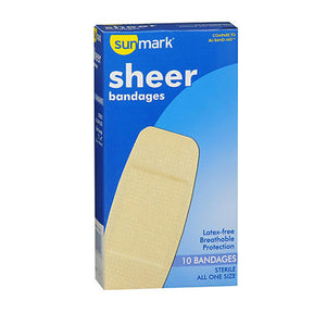Sunmark, Sheer Bandages All One Size, 10 Count