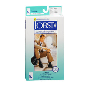Jobst, Firm Support Over-The-Calf Dress Socks Black Small, 1 Each