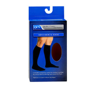 Loving Comfort, Men'S Medical Socks Firm Compression Large Brown, 1 Pair