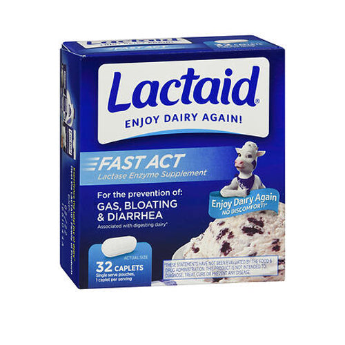 Lactaid, Fast Action Caplets, 32 caplets