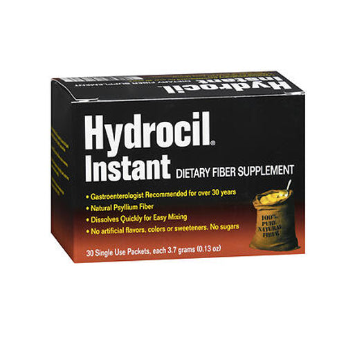 Hydrocil, Instant Dietary Fiber Supplement Packets, 30 Count