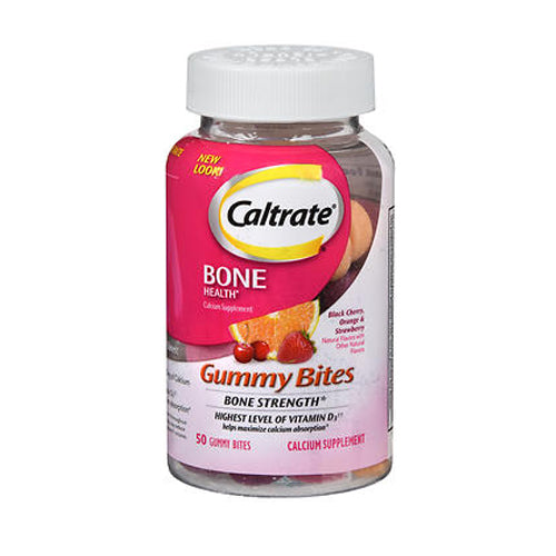 Caltrate, Calcium And Vitamin D Gummy Bites, 50 each