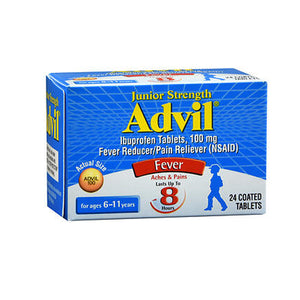 Advil, Junior Strength, 100 mg, 24 each