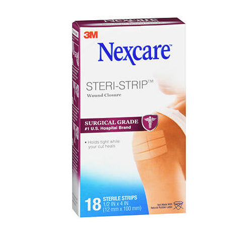 Nexcare, Steri-Strip Wound Closures 0.5 X 4 Inch, 18 Count