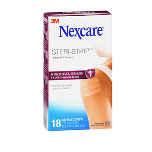 Nexcare, Steri-Strip Wound Closures 0.5 X 4 Inch, 18 Count
