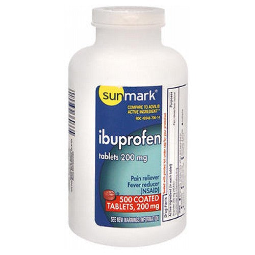Sunmark, Ibuprofen, 200 Mg, 500 Count