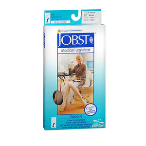 Jobst, Medical Legwear Knee High Stockings Firm Compression Opaque Natural Medium, 1 Pair