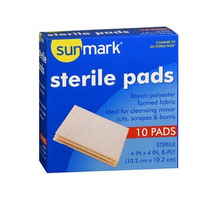 Sunmark, Sterile Pads, 10 Count