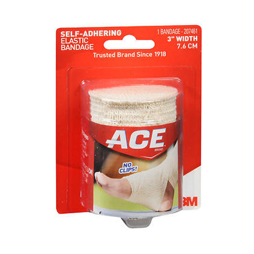 Ace, Elastic Bandage Self-Adhering 3 Inch, 1 Each