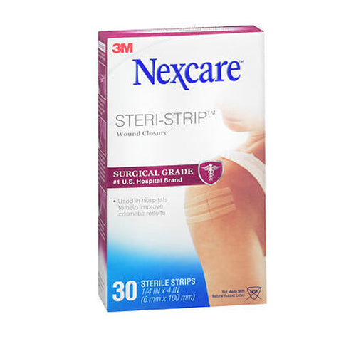 Nexcare, Steri-Strip Wound Closures 0.25 X 4 Inch, 30 Each