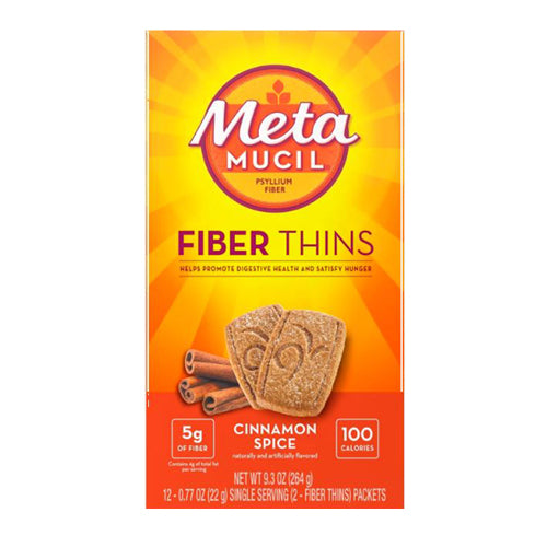 Metamucil, Fiber Thins Cinnamon Spice, 24 Count