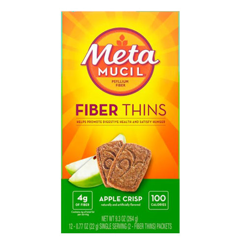 Metamucil, Fiber Thins Apple Crisp, 12 Count