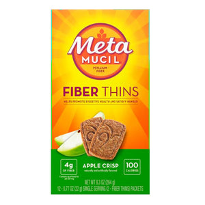 Metamucil, Fiber Thins Apple Crisp, 12 Count