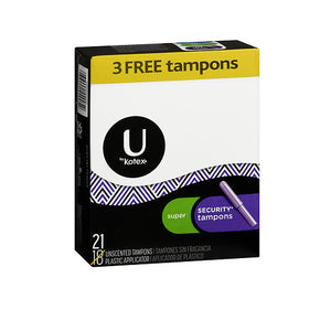 Huggies, Kotex Security Tampons Super Unscented, 18 Count