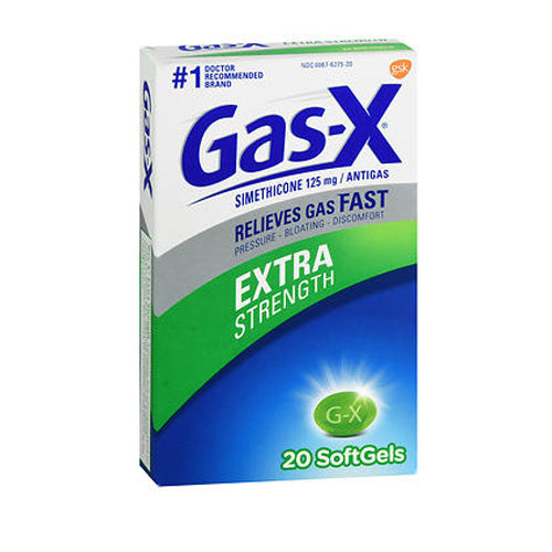 Gas-X, Simethicone Antigas Softgels Extra Strength, 125 Mg, 20 Tabs