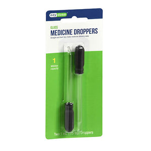 Ezy Dose, Glass Medicine Droppers Straight And Bent Tips, 1 Each