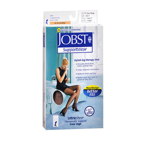 Jobst, Supportwear Ultra Sheer Knee High Stockings Silky Beige Medium, 1 Pair