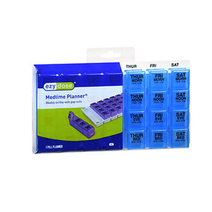 Ezy Dose, Medtime Planner Weekly 4X Day With Pop-Outs Large, 1 Count