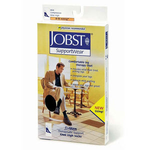Jobst, Formen Knee High Socks Moderate Compression White Extra Large, 1 Each