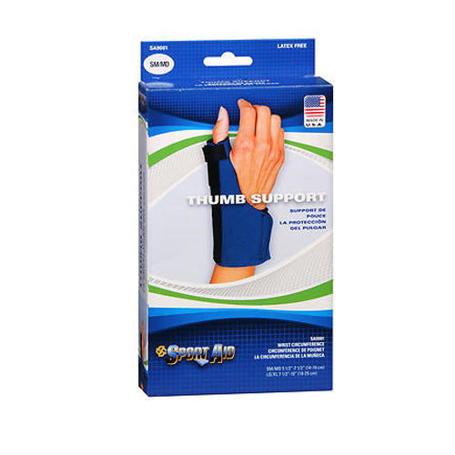 Sport Aid, Thumb Support Small And Medium Blue, 1 Each
