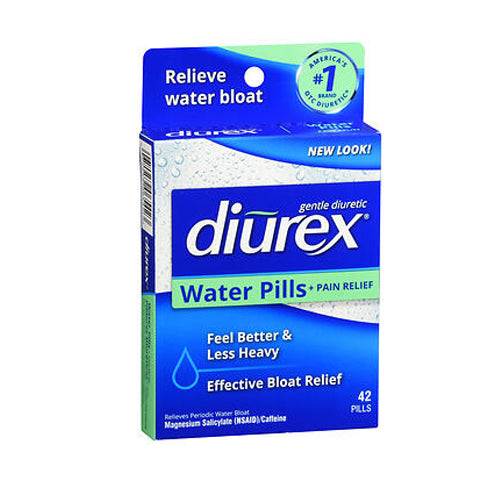 Diurex, Gentle Diuretic Water Pills Plus Pain Relief, 42 Count