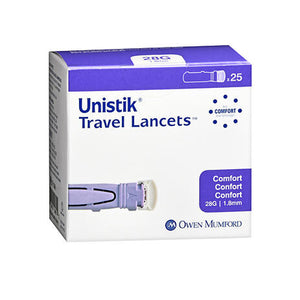 Unilet, Travel Lancets Comfort 28G 1.8Mm, 23G, 25 Count