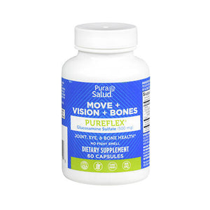 Pura Salud, Move + Vision + Bones Pureflex Glucosamine Sulfate Capsules, 500 Mg, 60 Capsules