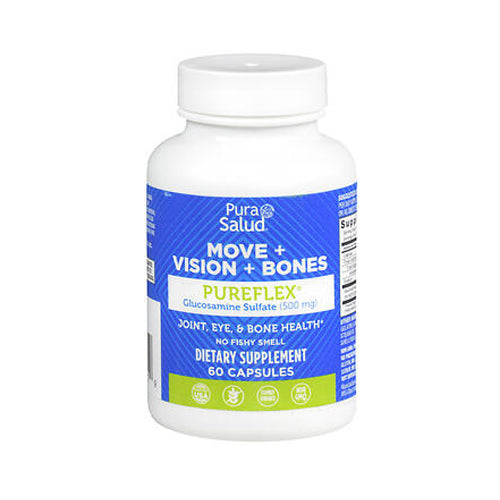 Pura Salud, Move + Vision + Bones Pureflex Glucosamine Sulfate Capsules, 500 Mg, 60 Capsules