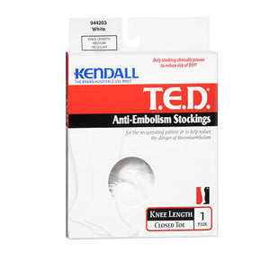 T.E.D, Anti-Embolism Stockings Knee Length Medium White, 1 Each