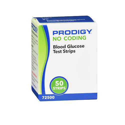 Prodigy, No Coding Blood Glucose Test Strips, 50 each