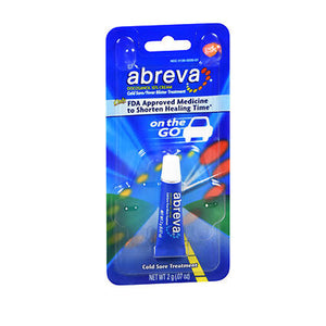 Abreva, Cold Sore Fever Blister Treatment, 2 Grams