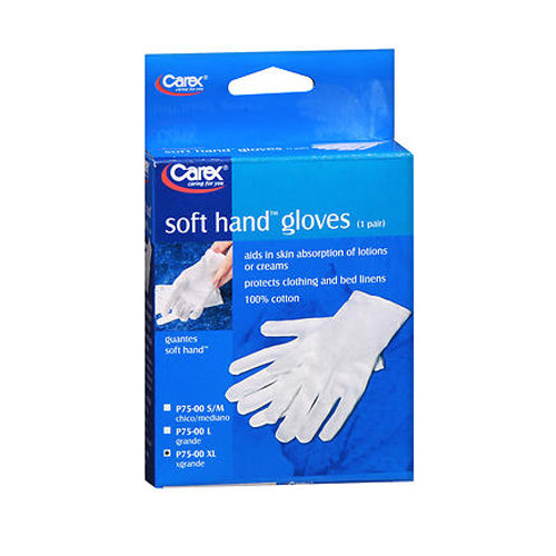 Carex, Soft Hand Cotton Gloves X Large, 1 Each
