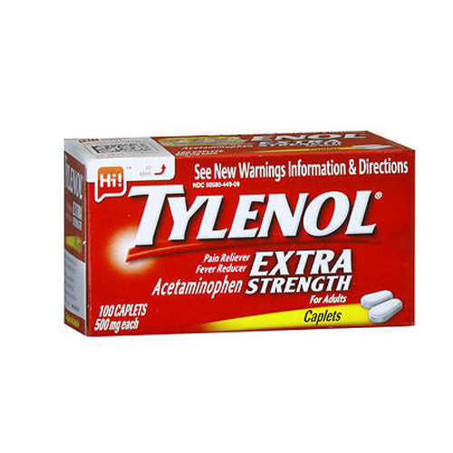 Tylenol, Extra Strength Pain Reliever Fever Reducer, 500 mg, 100 tabs