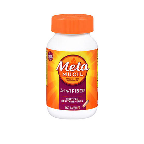 Metamucil, 3 In 1 Daily Fiber Capsules, 160 caps