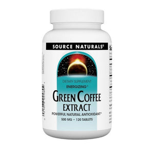 Source Naturals, Green Coffee Extract Energizing, 500 mg, 120 tabs