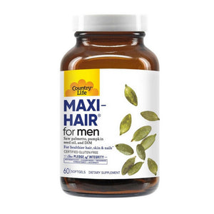 Country Life, Maxi Hair For Men, 60 Softgels