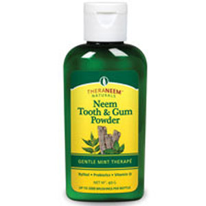 TheraNeem Naturals, Naturals Gentle Mint Therape Neem Tooth And Gum Powder, 1 Oz