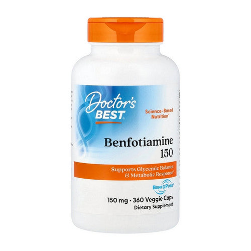Doctors Best, Benfotiamine With BenfoPure, 150 mg, 360 Veggie Caps